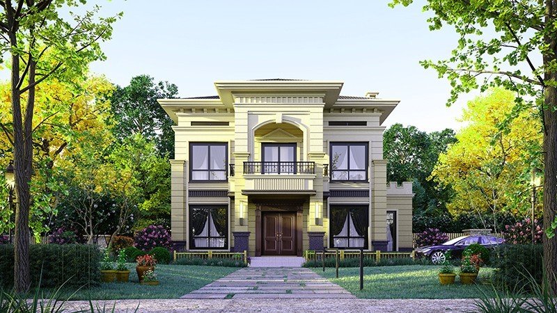 泰州中式合院住宅，开放庭院与邻里乡亲更亲近